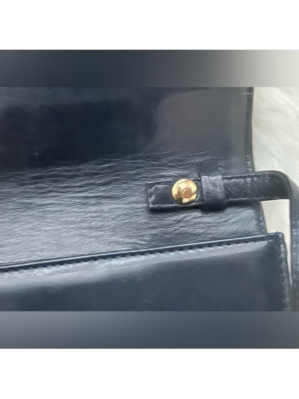 Kurt Geiger 🪢VTG 80’s Italian Made Black Leather Crossbody & Clutch - Picture 9 of 9